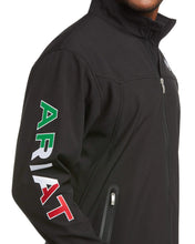 Cargar imagen en el visor de la galería, Ariat Men's New Team Mexico Softshell Jacket (Black) 10031424