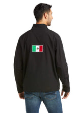 Cargar imagen en el visor de la galería, Ariat Men's New Team Mexico Softshell Jacket (Black) 10031424