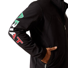 Cargar imagen en el visor de la galería, Ariat Men's New Team Mexico Softshell Jacket (Black) 10031424