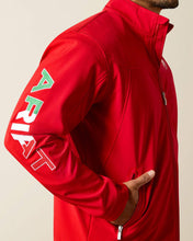 Cargar imagen en el visor de la galería, Ariat Men's New Team Softshell Mexico Jacket (Red) 10033525