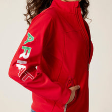 Load image into Gallery viewer, Ariat Women's New Team Mexico Softshell Jacket (Red) 10033526