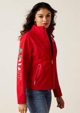 Load image into Gallery viewer, Ariat Women's New Team Mexico Softshell Jacket (Red) 10033526