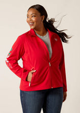Load image into Gallery viewer, Ariat Women's New Team Mexico Softshell Jacket (Red) 10033526