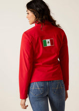 Load image into Gallery viewer, Ariat Women's New Team Mexico Softshell Jacket (Red) 10033526