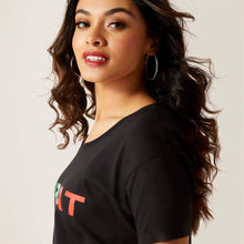 Load image into Gallery viewer, Ariat Women's Viva Mexico Screen Print Logo T-Shirt (Black) 10036634