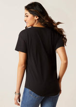 Load image into Gallery viewer, Ariat Women's Viva Mexico Screen Print Logo T-Shirt (Black) 10036634