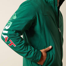 Cargar imagen en el visor de la galería, Ariat Men's New Team Softshell Mexico Jacket (Green) 10039459