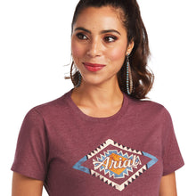 Load image into Gallery viewer, Ariat Women's Sol Heather Short Sleeve T-Shirt (Burgundy) 10040959