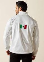 Cargar imagen en el visor de la galería, Ariat Men's New Team Softshell Mexico Jacket (White) 10043549