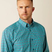 Load image into Gallery viewer, Ariat Men's Jordy Blue Print Button Down Shirt (Blue) 10054697