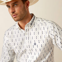 Load image into Gallery viewer, Ariat Men's Team Perkins Button Down Shirt (White) 10054728