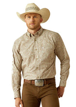 Load image into Gallery viewer, Ariat Men's Team Kason Logo Embroidery Western Shirt (Khaki) 10054692