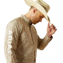 Load image into Gallery viewer, Ariat Men's Team Kason Logo Embroidery Western Shirt (Khaki) 10054692