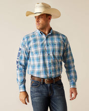 Load image into Gallery viewer, Ariat Men's Griffen Fitted Button Down Shirt (Blue) 10048390