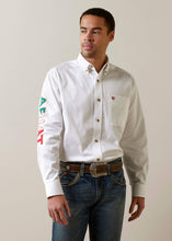 Load image into Gallery viewer, Ariat Men's Team Logo Mexico Shirt (White) 10040911