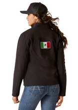 Load image into Gallery viewer, Ariat Women's Mexico Classic Team Softshell Jacket (Black) 10031428