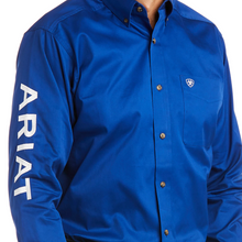 Load image into Gallery viewer, Ariat Men's Team Logo Twill Fitted Button Down Shirt (Blue) 10034232