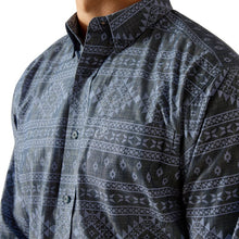 Load image into Gallery viewer, Ariat Men's Eddie Southwestern Print Long Sleeve Button-Down Shirt (Blue) 10051264