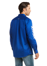 Load image into Gallery viewer, Ariat Men's Team Logo Twill Fitted Button Down Shirt (Blue) 10034232