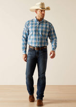 Load image into Gallery viewer, Ariat Men's Griffen Fitted Button Down Shirt (Blue) 10048390