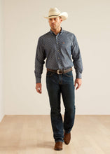 Load image into Gallery viewer, Ariat Men's Shirt Dillion Chambray Blue Print (Blue) 10048434