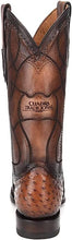 Load image into Gallery viewer, CUADRA Men's Brandy Ostrich Laser & Embroidery Round Toe– CU303