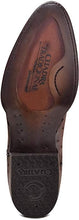 Load image into Gallery viewer, CUADRA Men's Brandy Ostrich Laser & Embroidery Round Toe– CU303