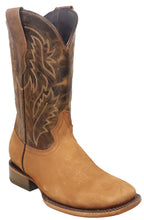 Cargar imagen en el visor de la galería, Silverton Jasper All Leather Wide Square Toe Boots (Tobacco)