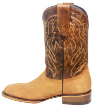 Cargar imagen en el visor de la galería, Silverton Jasper All Leather Wide Square Toe Boots (Tobacco)