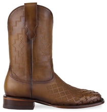 Cargar imagen en el visor de la galería, Silverton Finn All Leather Wide Square Toe Boots (Honey)