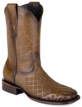 Cargar imagen en el visor de la galería, Finn All Leather Wide Square Toe Boots (Honey)