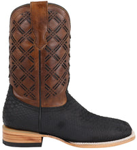 Cargar imagen en el visor de la galería, Silverton Peyton All Leather Wide Square Toe Boots (Black)