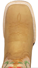 Load image into Gallery viewer, Silverton Rose All Leather Wide Square Toe Boots (Honey)