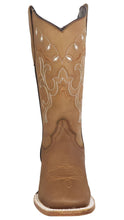 Load image into Gallery viewer, Silverton Sara All Leather Wide Square Toe Boots (Tobacco)