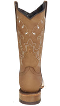 Load image into Gallery viewer, Silverton Sara All Leather Wide Square Toe Boots (Tobacco)