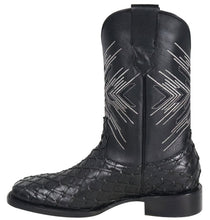 Load image into Gallery viewer, Silverton Tucxon All Leather Wide Square Toe Boots (Black/Black)