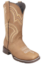 Load image into Gallery viewer, Silverton Weston All Leather Wide Square Toe Boots (Tobacco)