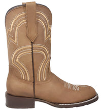 Load image into Gallery viewer, Silverton Weston All Leather Wide Square Toe Boots (Tobacco)