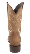 Load image into Gallery viewer, Silverton Weston All Leather Wide Square Toe Boots (Tobacco)