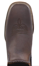 Load image into Gallery viewer, Silverton Ellie All Leather Wide Square Toe Short Boots (Brown)