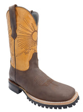 Load image into Gallery viewer, Silverton Mount Rainier Genuine Leather Wide Square Toe Boots (Brown)