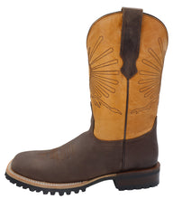 Load image into Gallery viewer, Silverton Mount Rainier Genuine Leather Wide Square Toe Boots (Brown)