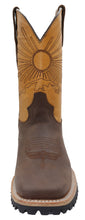 Load image into Gallery viewer, Silverton Mount Rainier Genuine Leather Wide Square Toe Boots (Brown)