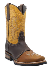 Load image into Gallery viewer, Silverton Carson Genuine Leather Square Toe Boots (Honey)