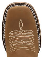 Load image into Gallery viewer, Silverton Patriot Lady All Leather Wide Square Toe Boots (Tobacco)