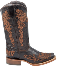Load image into Gallery viewer, Silverton Diana All Leather Square Toe Boots (Chocolate)