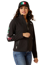 Load image into Gallery viewer, Ariat Women's Mexico Classic Team Softshell Jacket (Black) 10031428