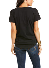 Load image into Gallery viewer, Ariat Women's Viva Mexico Screen Print Logo T-Shirt (Black) 10036634