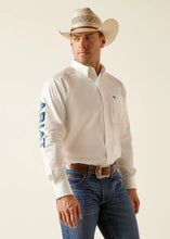 Load image into Gallery viewer, Ariat Men's Team Logo Twill Classic Fit Button Down Shirt (White) 10051337