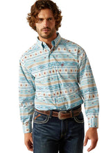 Load image into Gallery viewer, Ariat Men's Gorman Aztec Print Shirt (Turquoise) 10054640